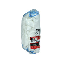 Scan SCAGLOPUW12L White PU Coated Gloves - L (Size 9) (Pack 12)