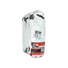 Scan SCAGLOPUW12X White PU Coated Gloves - XL (Size 10) (Pack 12)