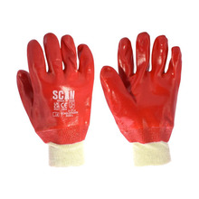 PVC Knitwrist Gloves - L (Size 9)