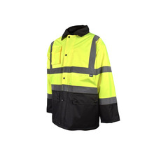 Scan SCAHVMJLYB Hi-Vis Yellow/Black Motorway Jacket - L (44in)