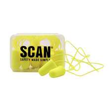 Foam Earplugs & Cord (6 Pairs)