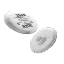Scan SCAPPEFCP3 Twin Half Mask P3 Particle Filter Cartridge (Pack of 2)
