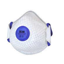 Scan SCAPPEP2VDUR Moulded Duranet Disposable Mask FFP2 (Pack of 2)