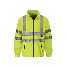 Scan SCAWWHVFXXL Hi-Vis Yellow Full Zip Fleece - XXL (50in)