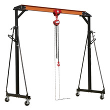 Portable Lifting Adjustable Gantry Frame 1 Tonne & Hoist Combo