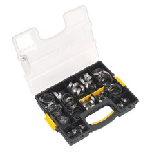 Sealey SHCSS90AC Stainless Steel Hose Clip Assortment 10-57mm 90pc