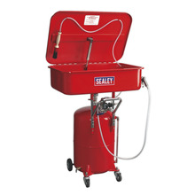 Air Operated Mobile Parts Washer 50L with 65L Reservoir