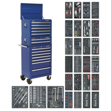 Sealey Superline PRO® Tool Chest Combination 14 Drawer with 1179pc Tool Kit - Blue