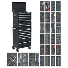 Sealey Superline PRO® Tool Chest Combination 14 Drawer with 1179pc Tool Kit - Black