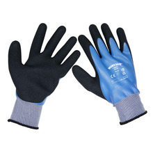 Sealey Worksafe® Waterproof Latex Gloves, Large - Box of 120 Pairs