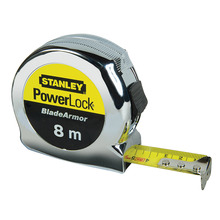 STANLEY® Hand Tools PowerLock® BladeArmor® Pocket Tape 8m (Width 25mm) (Metric only)