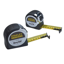STANLEY® Hand Tools FatMax® Chrome Pocket Tapes 5m/16ft & 8m/26ft (Twin Pack)
