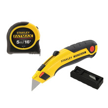 STANLEY® Hand Tools FatMax® Triple Pack - Tape, Retractable Knife and Blades