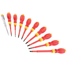 STANLEY® Hand Tools FatMax® VDE Insulated Screwdriver Set, 10 Piece