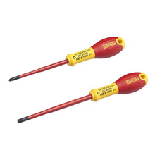STANLEY® Hand Tools FatMax® VDE Insulated Borneo PZ Scewdriver Set, 2 Piece