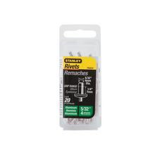 STANLEY® Hand Tools 1-PAA54 Aluminium Rivets Medium 4 x 7mm Pack of 20