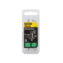 STANLEY® Hand Tools 1-PAA64 Aluminium Rivets Medium 5 x 7mm Pack of 15