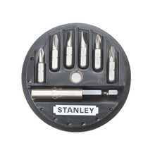 STANLEY® Hand Tools Slotted/Phillips/Pozidriv Insert Bit Set, 7 Piece