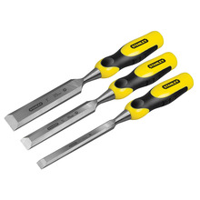 STANLEY® Hand Tools DYNAGRIP™ Bevel Edge Chisel with Strike Cap Set, 3 Piece
