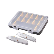 STANLEY® Hand Tools 99E Trimming Knife Twin Pack with 50 Spare Blades in Organiser