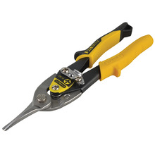STANLEY® Hand Tools Yellow Aviation Snips & Holster Straight Cut 250mm (10in)