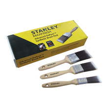STANLEY® Hand Tools MAXFINISH Advanced Synthetic Paint Brush Set of 3 25 38 & 50mm