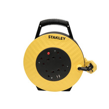 STANLEY® Electrical Semi-Enclosed Cable Reel 240V 13A 4-Socket + 2 USB 15m