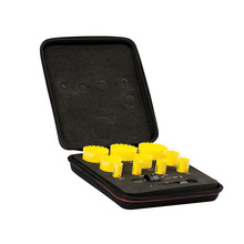 Starrett KDC10021 Deep Cut Bi-Metal Deluxe Electrician's Holesaw Kit, 12 Piece