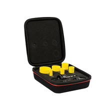 Starrett KFC06021 Fast Cut Bi-Metal Electrician's Holesaw Kit, 8 Piece