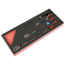 Sealey STW909SETB Premier Black Torque Wrench Micrometer & Torque Screwdriver Set 4pc