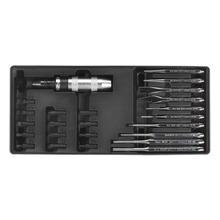 Sealey TBT18 Premier Punch & Impact Driver Set with Tool Tray 25pc