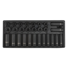 Sealey TBT24 Premier Impact Socket Set with Tool Tray 1/2