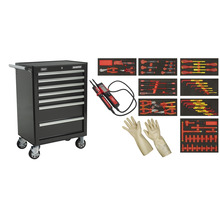 Sealey Insulated Tool Kit with 7 Drawer Rollcab 63pc