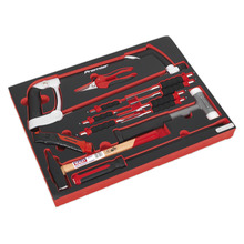 Sealey TBTP06EU Premier Platinum Hacksaw, Hammers & Punch Kit with Tool Tray 13pc