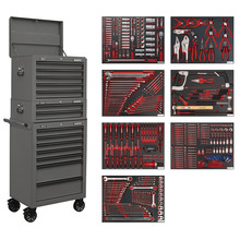 Sealey Superline PRO® Tool Chest Combination 14 Drawer with 446pc Tool Kit - Grey