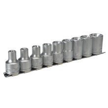 1/2in Drive M1210 External TORX Socket Clip Rail Set, 9 Piece
