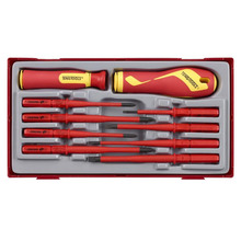 Insulated Interchangeable Blade Screwdriver Set, 10 Piece