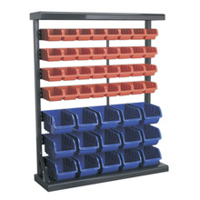Mobile Bin Storage System with 47 Bins