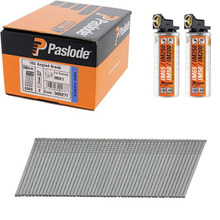 Paslode IM F16x38mm angled brad for IM65A galv (2000 brads/2 fuel cell) Impulse