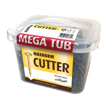 Reisser Cutter Woodscrew Mega Tubs 5.0mm x 50mm Countersunk Pozi - Tub 1900