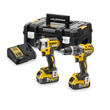 DeWalt DCK266P2T-GB 18V 2 x 5Ah XR Brushless Combi/Impact Kit