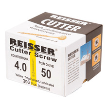 Reisser Cutter Yellow Countersunk Pozi Screws 4.0mm X 50mm (Box Of 200)