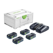 Festool 18v Energy Set Battery & Charger Set 4 x 4.0ah