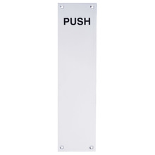 Eclipse Finger Plate PUSH 305 x 76 mm - Satin Anodised Aluminium - J31415