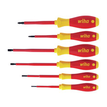 Wiha WHA25477 SoftFinish® electric SL/PZ Screwdriver Set, 6 Piece
