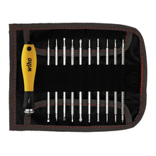 Wiha WHA31499 SYSTEM 4 SoftFinish® ESD Interchangeable Screwdriver Set, 12 Piece