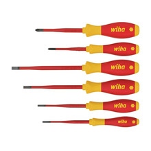 Wiha WHA35389 SoftFinish® electric slimFix SL/PH Screwdriver Set, 6 Piece