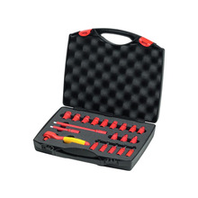 Wiha WHA43025 Insulated 1/4in Ratchet Wrench Set, 21 Piece (inc. Case)