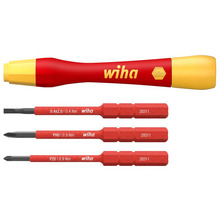 Wiha WHA43167 PicoFinish® slimVario® electric Fine Screwdriver Set, 4 Piece