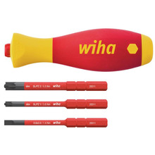 Wiha WHA43449 SoftFinish® electric slimVario Screwdriver Set, 4 Piece